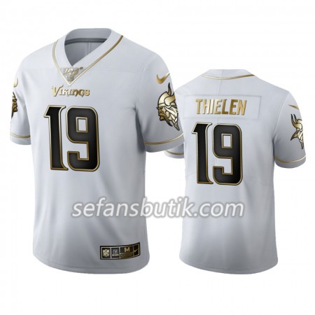 Minnesota Vikings Tröjor Adam Thielen 19 Nike Vit Golden Edition 100th - Herr Minnesota Vikings Tröjor Adam Thielen 19 Nike Vit Golden Edition 100th - Herr